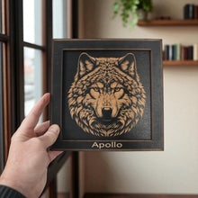Load image into Gallery viewer, Framed Art - PERSONALIZED - CUSTOM - Wolf