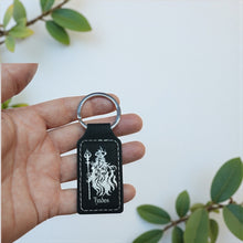 Load image into Gallery viewer, Keychain - Rectangle - Hades God of the Underworld - Leather