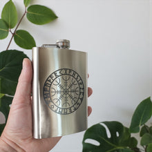 Load image into Gallery viewer, 8oz Aegishjalmur Stainless Steel Flask