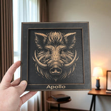 Load image into Gallery viewer, Framed Art - PERSONALIZED - CUSTOM - Wild Boar