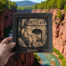 Load image into Gallery viewer, Framed Art - PERSONALIZED - CUSTOM - Santa Fireplace