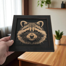 Load image into Gallery viewer, Framed Art - CUSTOM - Raccoon