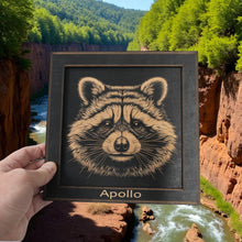 Load image into Gallery viewer, Framed Art - PERSONALIZED - CUSTOM - Raccoon