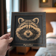 Load image into Gallery viewer, Framed Art - PERSONALIZED - CUSTOM - Raccoon