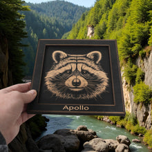 Load image into Gallery viewer, Framed Art - PERSONALIZED - CUSTOM - Raccoon