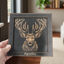 Load image into Gallery viewer, Framed Art - PERSONALIZED - CUSTOM - Stag