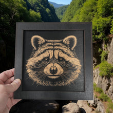 Load image into Gallery viewer, Framed Art - CUSTOM - Raccoon