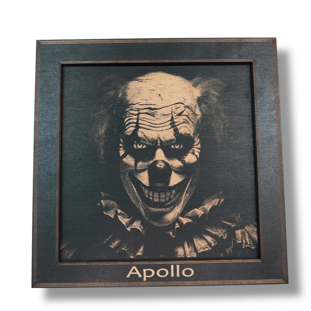 Framed Art - PERSONALIZED - CUSTOM - Halloween Clown