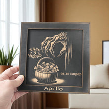 Load image into Gallery viewer, Framed Art - PERSONALIZED - CUSTOM - Take 3 candies or be cursed - Halloween