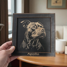 Load image into Gallery viewer, Framed Art - PERSONALIZED - CUSTOM - Pit Bull - Dog