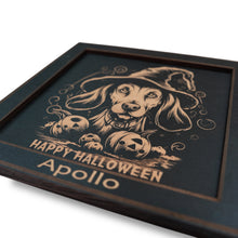 Load image into Gallery viewer, Framed Art - PERSONALIZED - CUSTOM - Happy Halloween Dog
