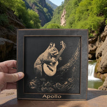 Load image into Gallery viewer, Framed Art - PERSONALIZED - CUSTOM - Guitar Squirrel