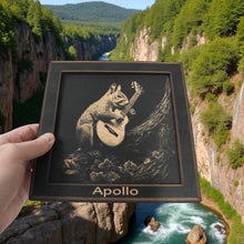 Load image into Gallery viewer, Framed Art - PERSONALIZED - CUSTOM - Guitar Squirrel