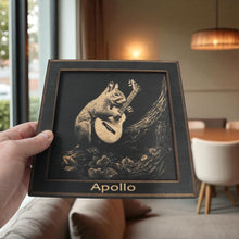 Load image into Gallery viewer, Framed Art - PERSONALIZED - CUSTOM - Guitar Squirrel