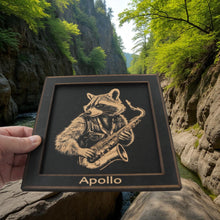 Load image into Gallery viewer, Framed Art - PERSONALIZED - CUSTOM - Raccoon Sax