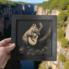Load image into Gallery viewer, Framed Art - CUSTOM - Guitar Squirrel