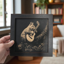 Load image into Gallery viewer, Framed Art - CUSTOM - Guitar Squirrel