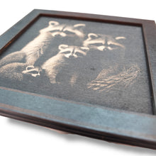 Load image into Gallery viewer, Framed Art - CUSTOM - Raccoon Family
