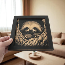 Load image into Gallery viewer, Framed Art - CUSTOM - Sloth