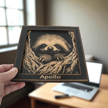 Load image into Gallery viewer, Framed Art - PERSONALIZED - CUSTOM - Sloth