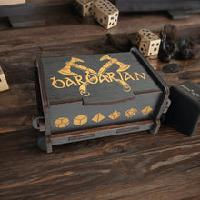 Load image into Gallery viewer, Dice Box - Black - Barbarian - 6x4x3