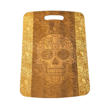 Load image into Gallery viewer, Sugar Skull Cutting Board 14''x9.5''x.5'' Bamboo