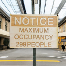 Load image into Gallery viewer, Custom Maximum Occupancy Sign 7X10