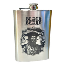 Load image into Gallery viewer, 8oz Stainless Steel Black Beard Flask