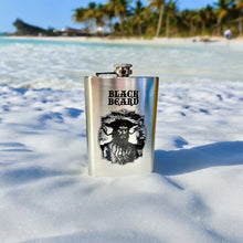 Load image into Gallery viewer, 8oz Stainless Steel Black Beard Flask