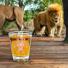 Load image into Gallery viewer, 2oz Lion Portrait Shot glass