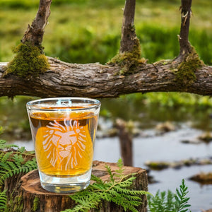 2oz Lion Portrait Shot glass