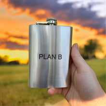 Load image into Gallery viewer, 8oz PlanB Stainless Steel Flask Plan B