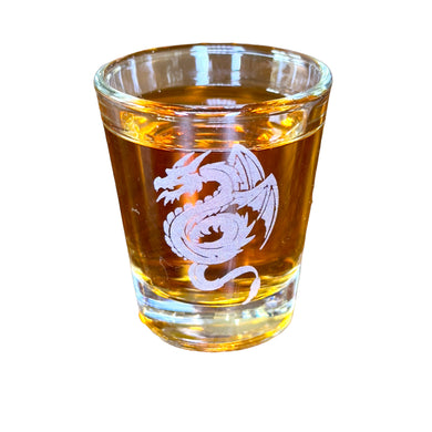 2oz Flying Dragon SHOT GLASS