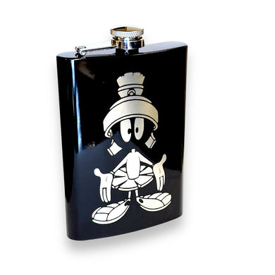 8oz Martian Black Flask