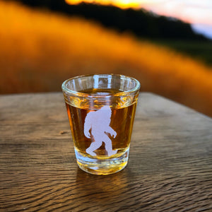 2oz Sasquatch Shotglass LASER