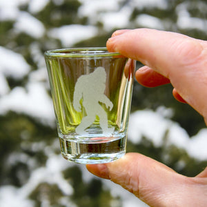 2oz Sasquatch Shotglass LASER