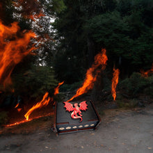 Load image into Gallery viewer, Dice Box - Black - The Red Dragon - 6x4x3