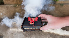 Load image into Gallery viewer, Dice Box - Black - The Red Dragon - 6x4x3