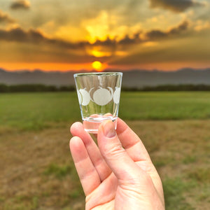 2oz Moon Phases Shot glass