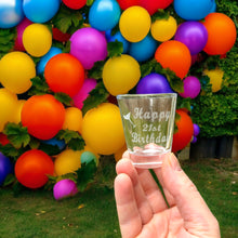 Load image into Gallery viewer, 2oz Happy 21st birthday shot glass