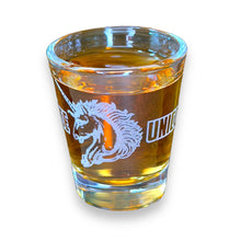 Load image into Gallery viewer, 2oz Because Unicorns Shot glass