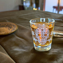 Load image into Gallery viewer, 2oz Sugar Skull Shot glass