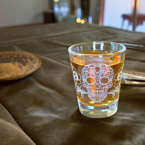 2oz Sugar Skull Shot glass