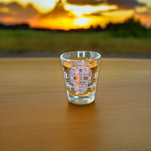 Load image into Gallery viewer, 2oz Sugar Skull Shot glass