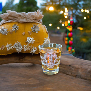 2oz Sugar Skull Shot glass