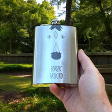 Load image into Gallery viewer, 8oz Horsin Around Stainless Steel Flask