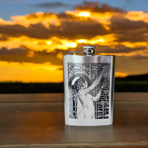 8oz Absinthe Robette Stainless Steel Flask