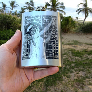 8oz Absinthe Robette Stainless Steel Flask