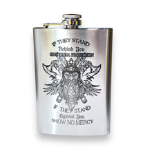 Load image into Gallery viewer, 8oz Viking No Mercy Stainless Steel Flask