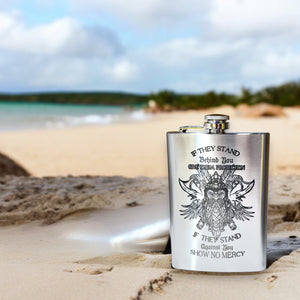 8oz Viking No Mercy Stainless Steel Flask